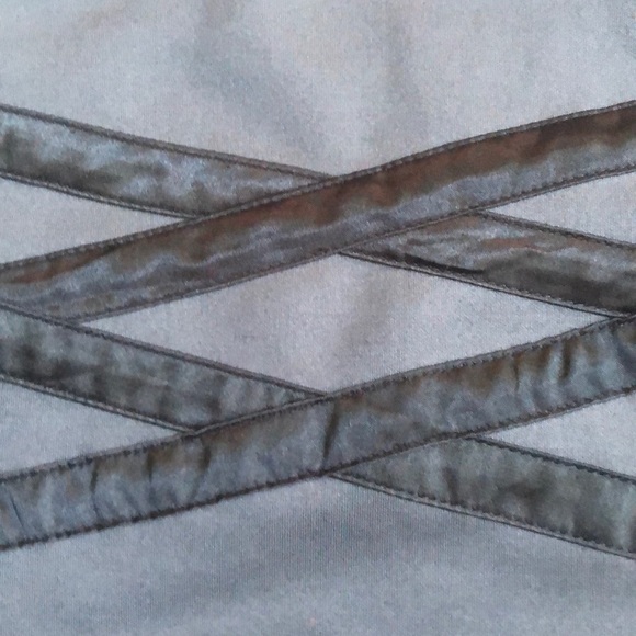 Mandee Gray and Black Elastic Skirt - Picture 2 of 4